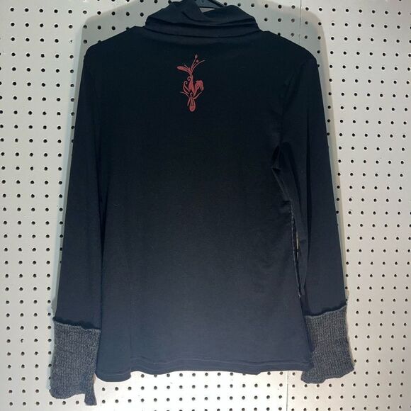 C Fait Pour Vous Paris abstract  painting long sleeve shirt - Picture 2 of 7